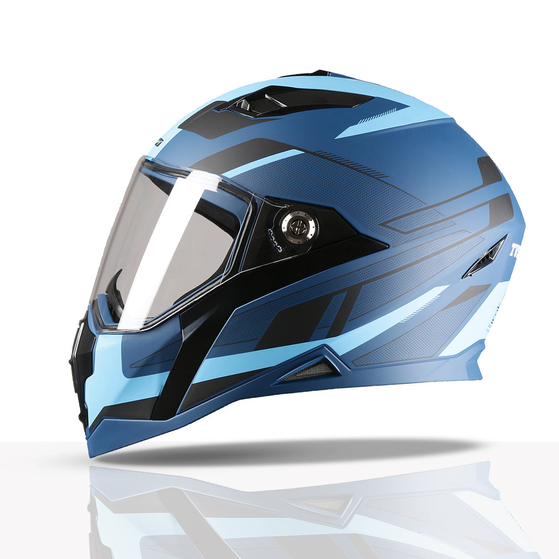 TVS Racing Anti Matter Full Face Helmet for Bike & Motorcycle Riders #-DOT & ISI Certified-Lightweight ABS Shell, UV Resistant-Ventilated Comfort Liner, Quick-Release Visor & Chin Strap